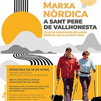Marxa nòrdica a Sant Pere de Vallhonesta