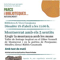 Taller literari 'Lllegir la muntanya amb les mans'