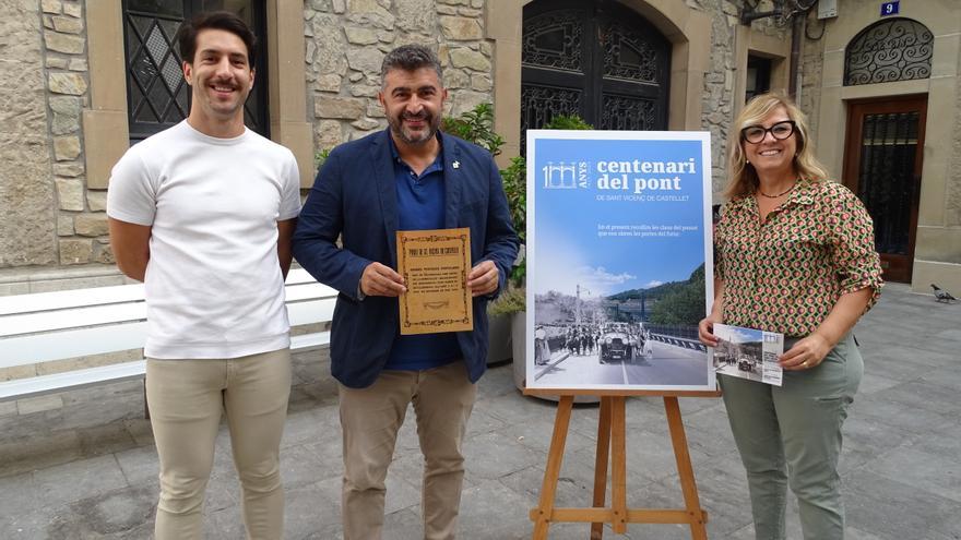 Sant Vicenç commemora dissabte el centenari de l’històric pont d’accés al municipi