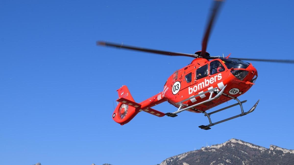 Rescaten amb helicòpter un excursionista a Sant Vicenç de Castellet