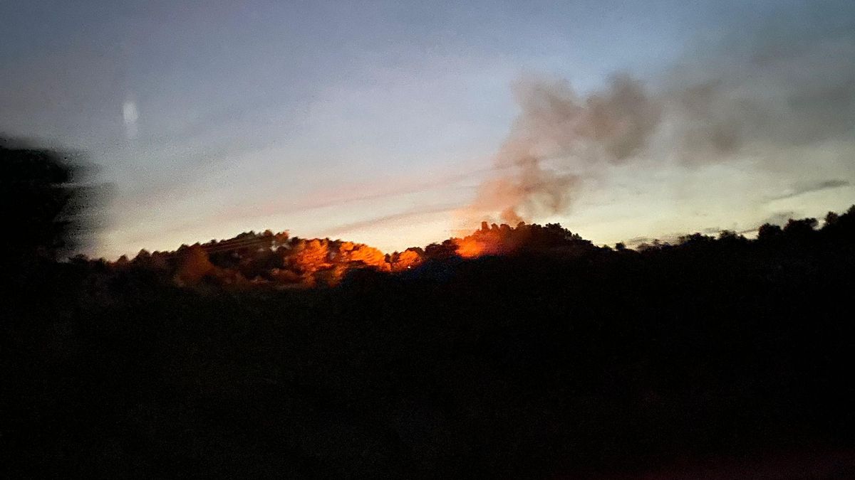 Ensurt a Sant Vicenç per un petit foc durant la nit