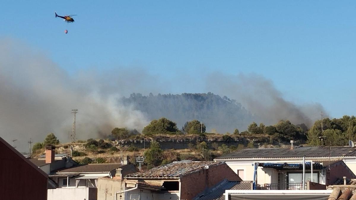 No es descarta la intencionalitat en el foc de Sant Vicenç de Castellet de divendres