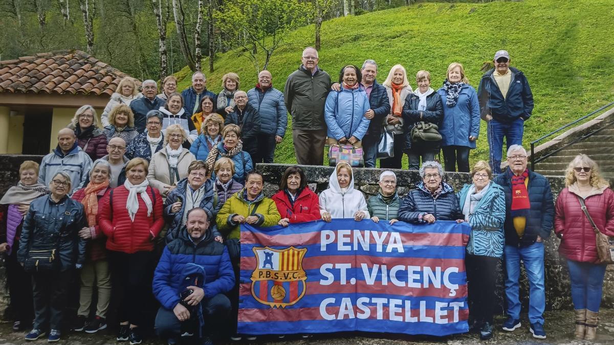 Penya Blaugrana Sant Vicenç de Castellet visita Galícia i Astúri