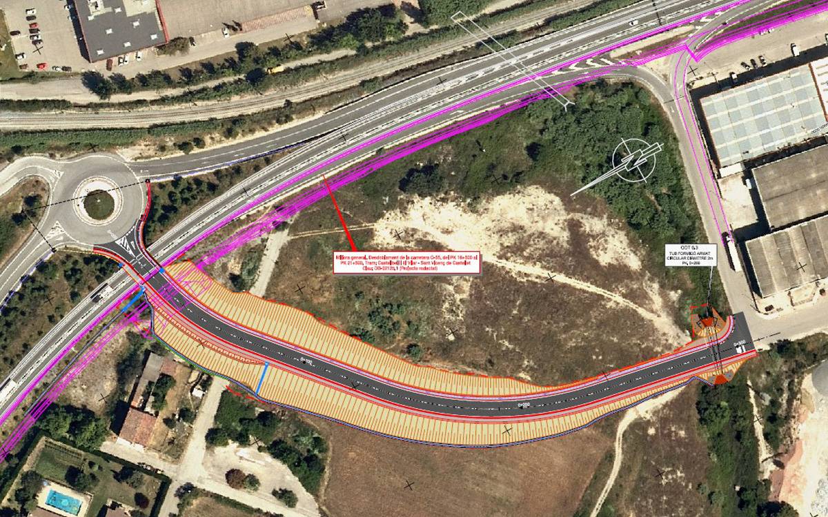 La Generalitat executarà el 2026 el vial d'accés de Sant Vicenç a la C-55