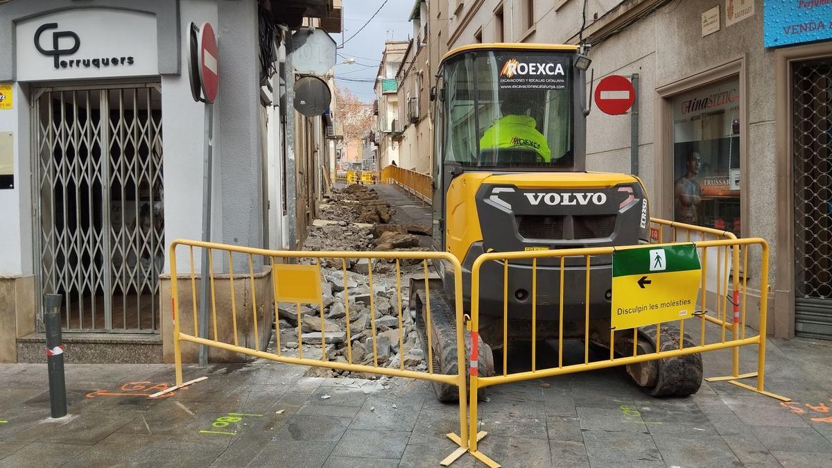 Sant Vicenç inicia la remodelació d'un dels principals vials del nucli antic