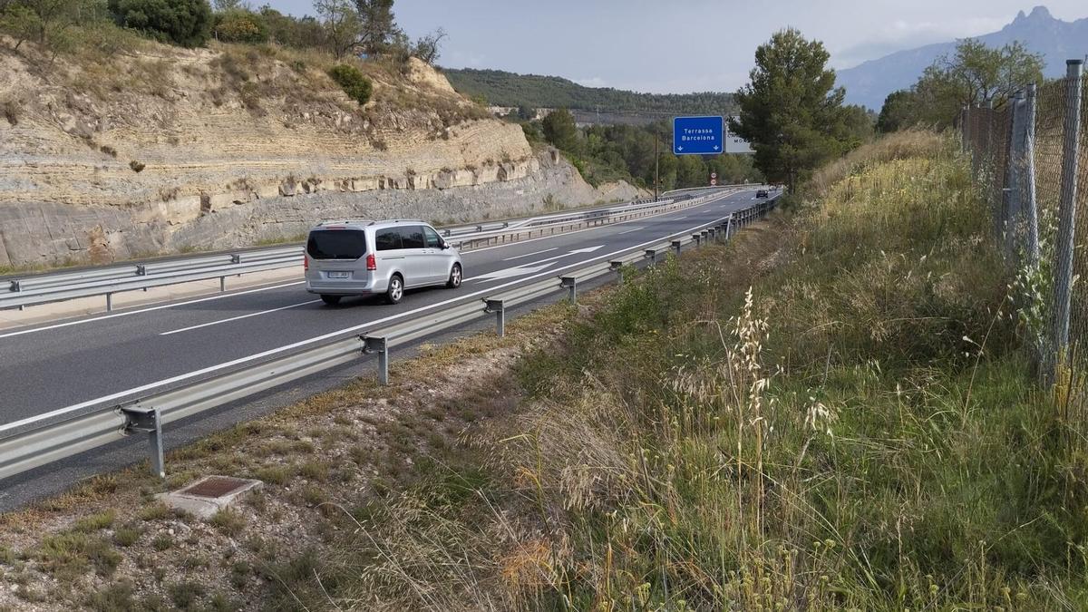 Mor un motorista en un accident a la C-16, a Sant Vicenç de Castellet