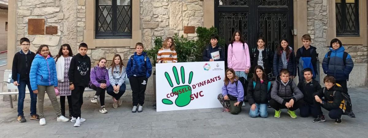 El Consell d’Infants de Sant Vicenç  debat sobre la convivència escol