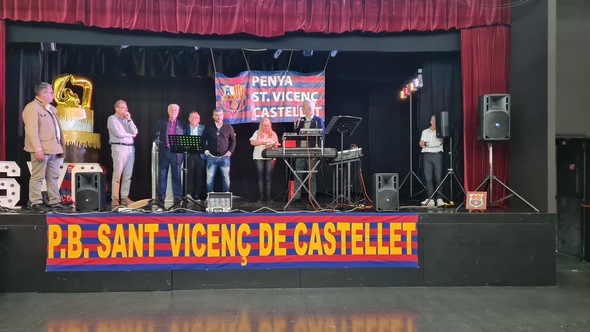 La Penya Blaugrana de Sant Vicenç celebra la festa del seu 47 aniversari